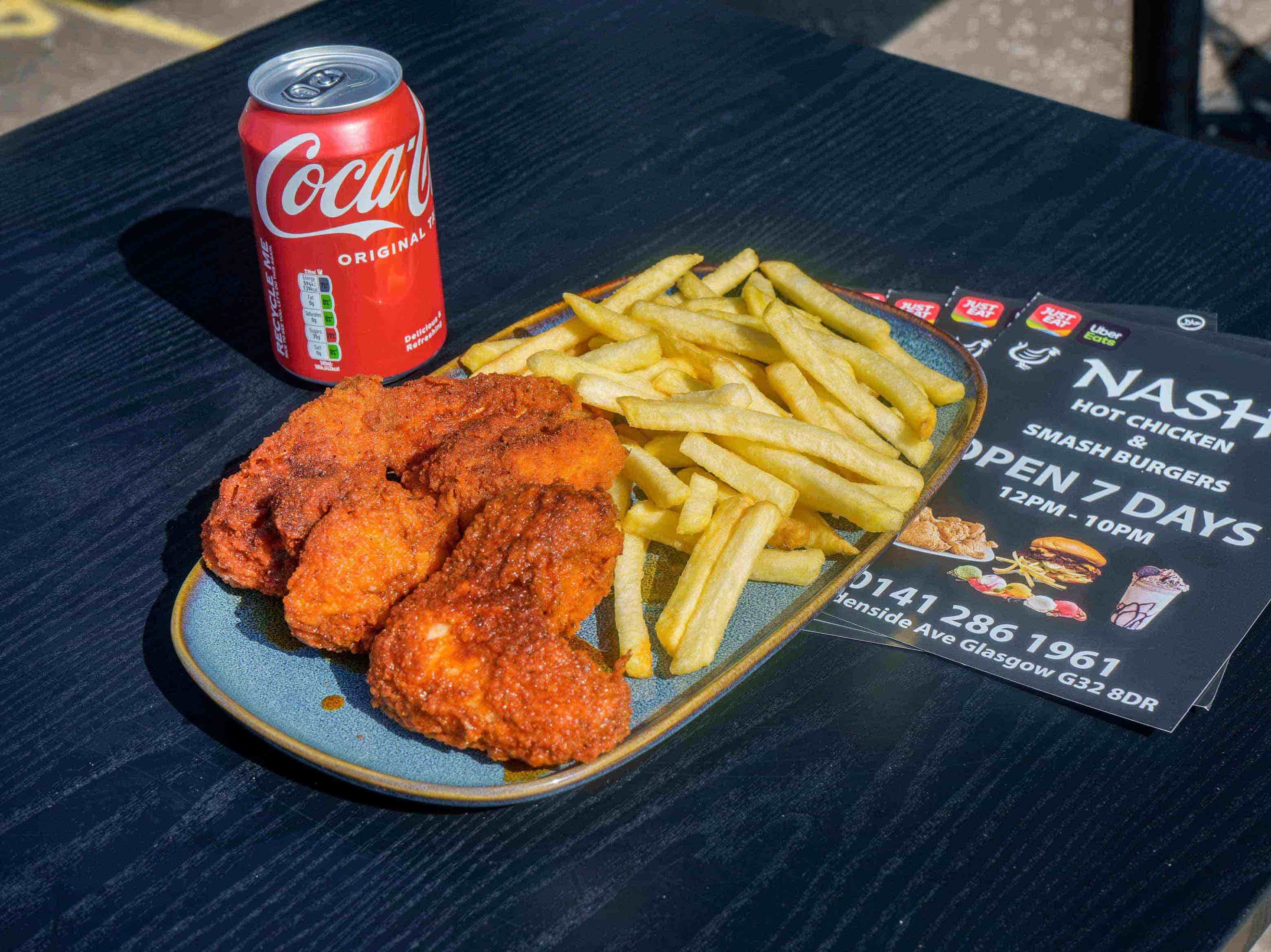 Nash Hot Chicken and Smash Burgers Crispy Chicken Dishes